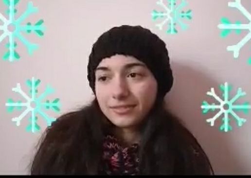 Поздрав на Вивиан от Гърция със стиха "Зима" на Младен Исаев